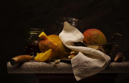 Still life with Mangoes