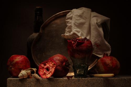 Still Life with Pomegranates